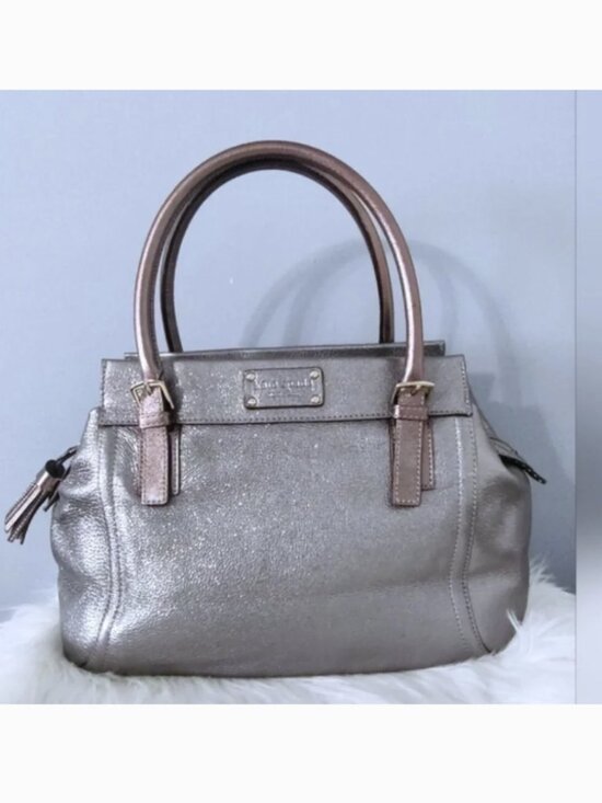 kate spade Handbags - Kate Spade Cheltenham Y2K metallic Addison satchel vintage EUC